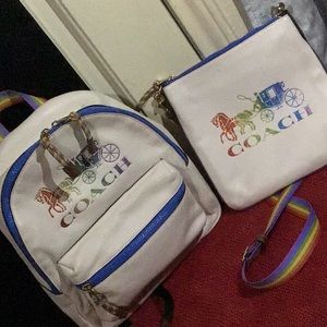 Limited Edition Coach’s Charlie Rainbow Crossbody and Backpack !